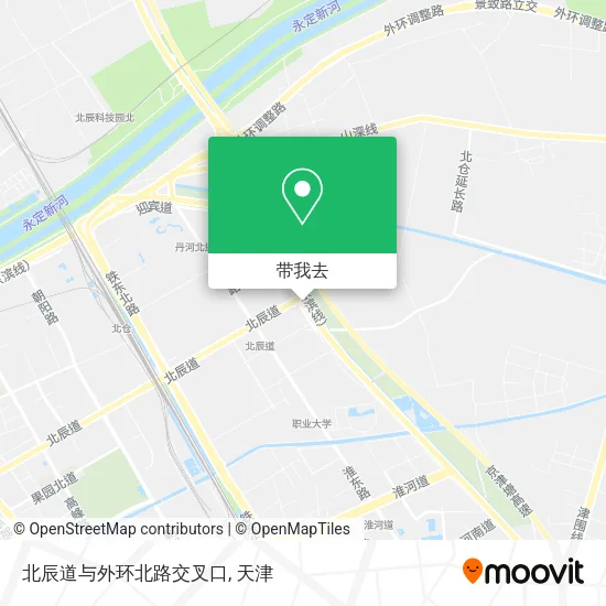 北辰道与外环北路交叉口地图