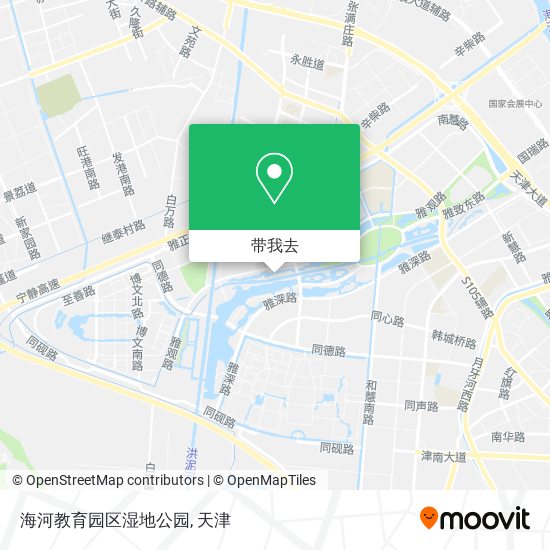 海河教育园区湿地公园地图