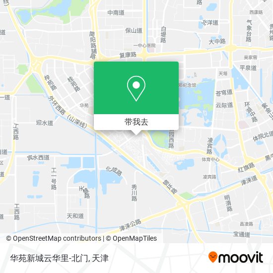 华苑新城云华里-北门地图