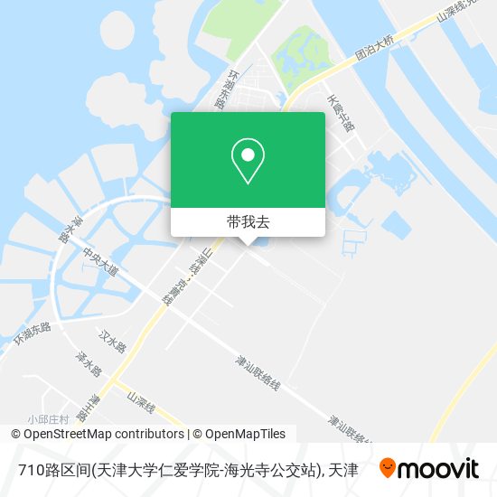 710路区间(天津大学仁爱学院-海光寺公交站)地图