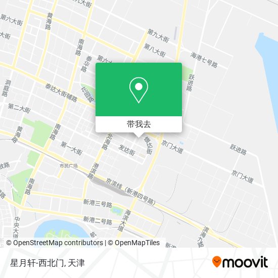 星月轩-西北门地图