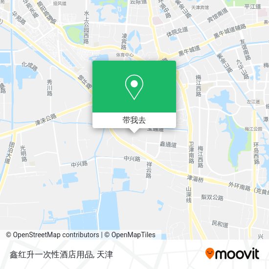 鑫红升一次性酒店用品地图