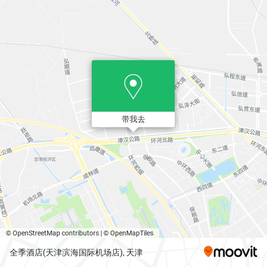 全季酒店(天津滨海国际机场店)地图