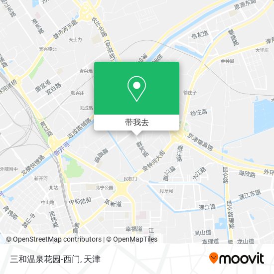 三和温泉花园-西门地图