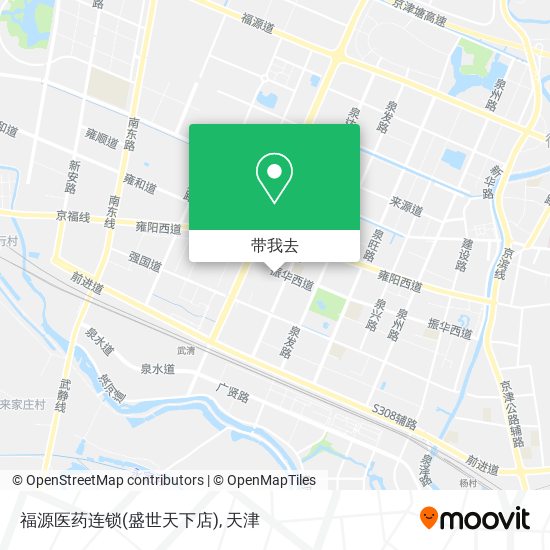 福源医药连锁(盛世天下店)地图