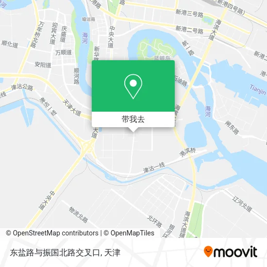 东盐路与振国北路交叉口地图