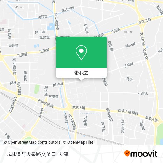 成林道与天泉路交叉口地图