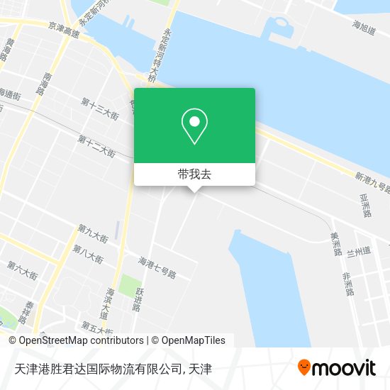 天津港胜君达国际物流有限公司地图
