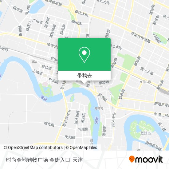 时尚金地购物广场-金街入口地图