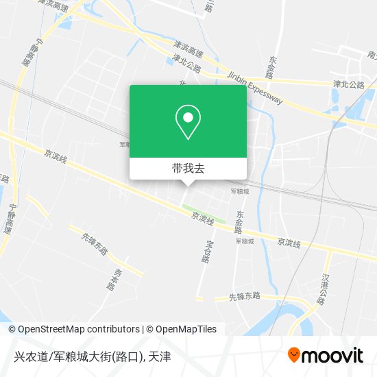 兴农道/军粮城大街(路口)地图