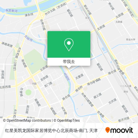 红星美凯龙国际家居博览中心北辰商场-南门地图