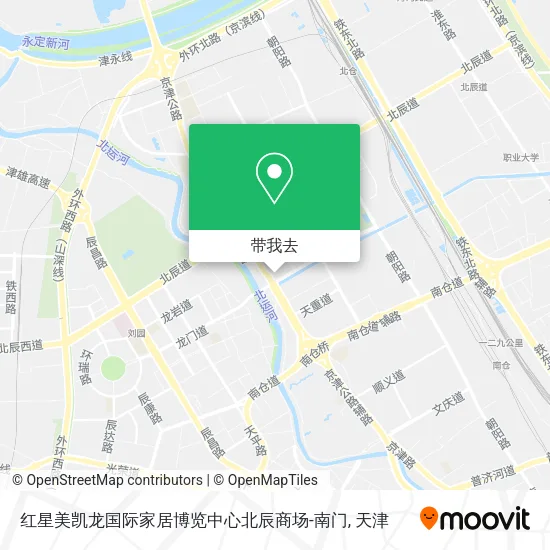 红星美凯龙国际家居博览中心北辰商场-南门地图