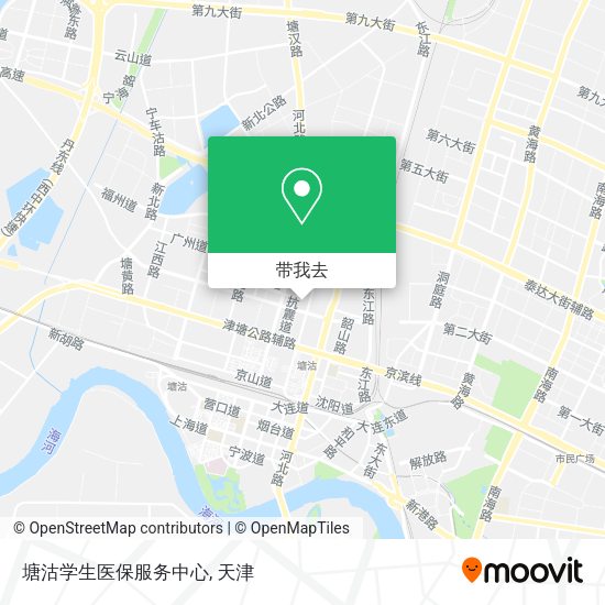 塘沽学生医保服务中心地图