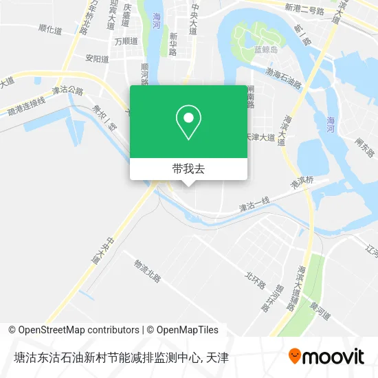 塘沽东沽石油新村节能减排监测中心地图