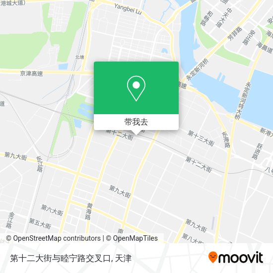 第十二大街与睦宁路交叉口地图