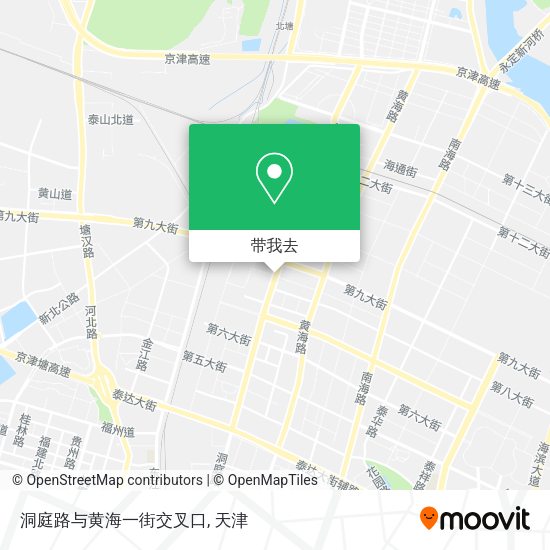 洞庭路与黄海一街交叉口地图