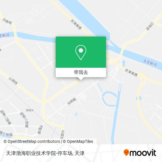 天津渤海职业技术学院-停车场地图