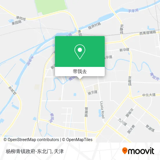 杨柳青镇政府-东北门地图