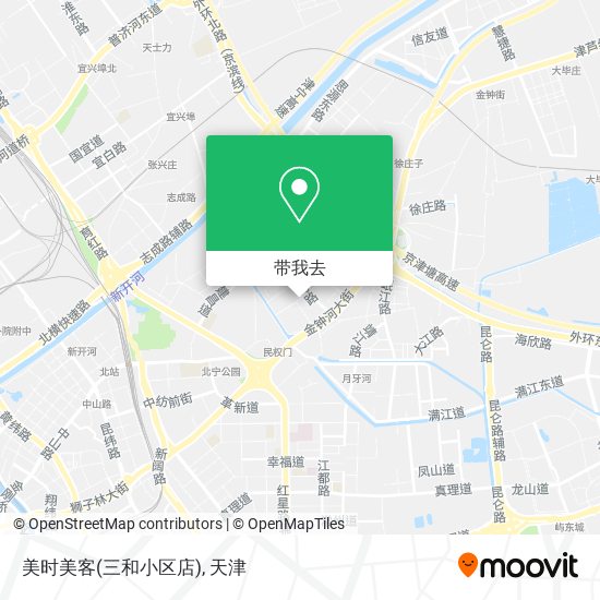 美时美客(三和小区店)地图