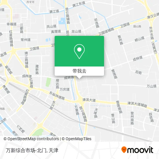 万新综合市场-北门地图