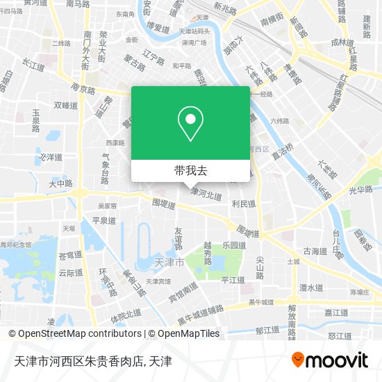 天津市河西区朱贵香肉店地图