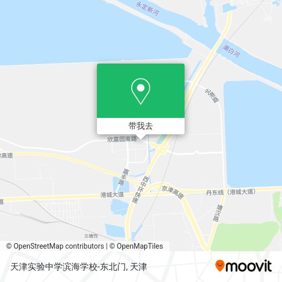 天津实验中学滨海学校-东北门地图