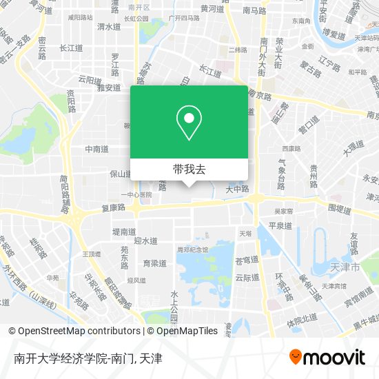 南开大学经济学院-南门地图
