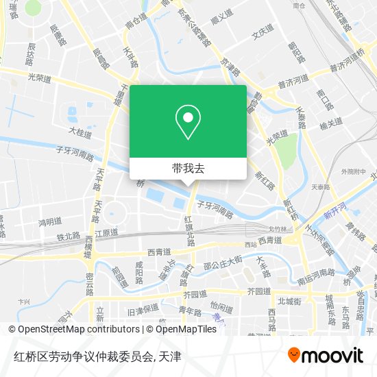 红桥区劳动争议仲裁委员会地图