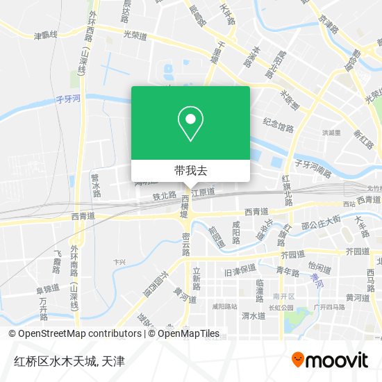 红桥区水木天城地图