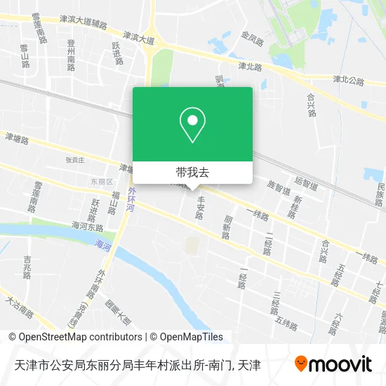 天津市公安局东丽分局丰年村派出所-南门地图
