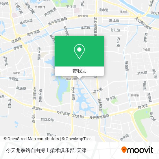 今天龙拳馆自由搏击柔术俱乐部地图