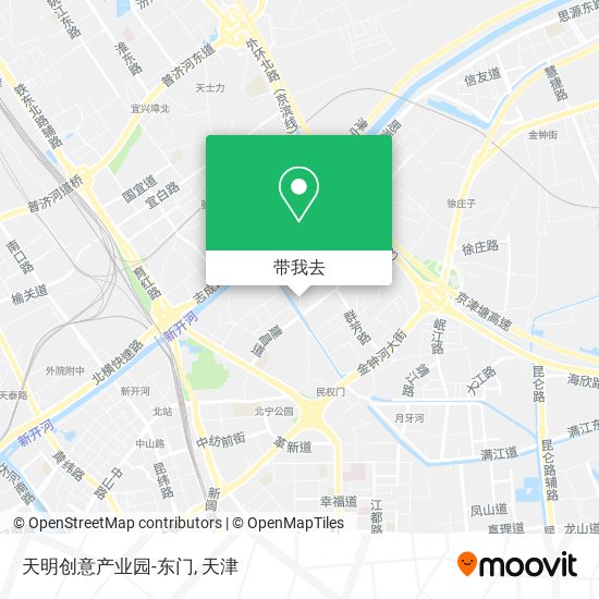 天明创意产业园-东门地图
