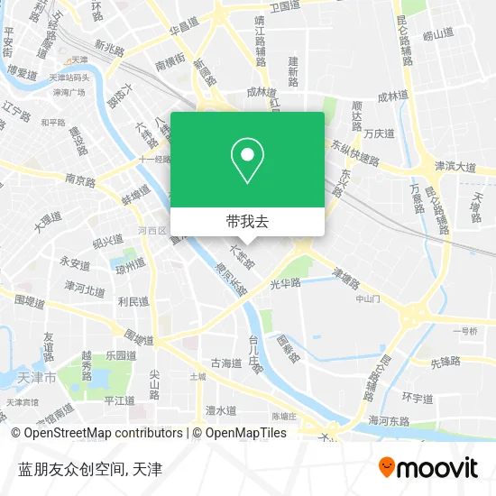 蓝朋友众创空间地图