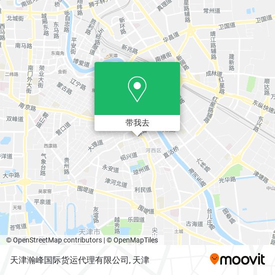 天津瀚峰国际货运代理有限公司地图