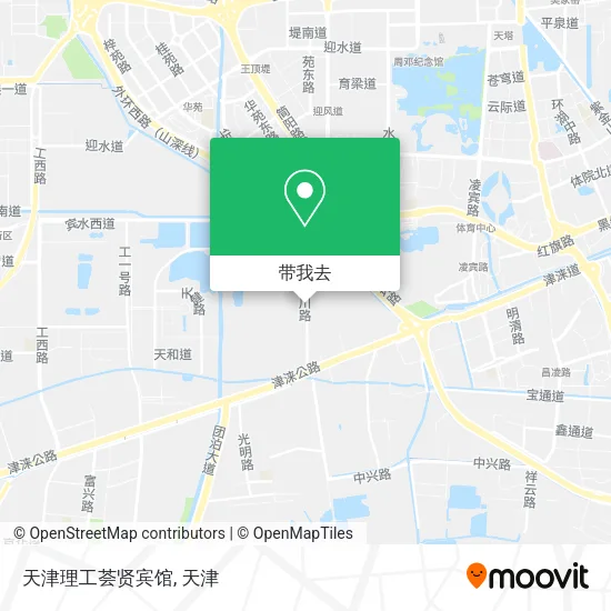 天津理工荟贤宾馆地图