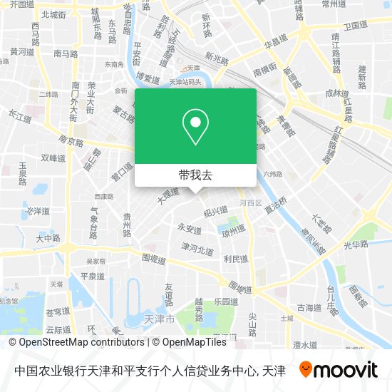 中国农业银行天津和平支行个人信贷业务中心地图