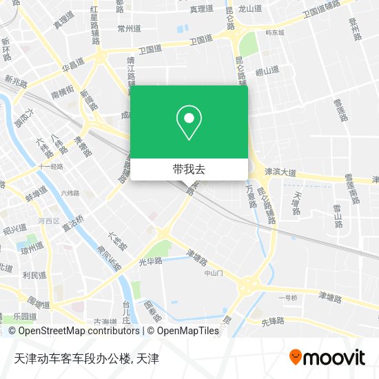 天津动车客车段办公楼地图