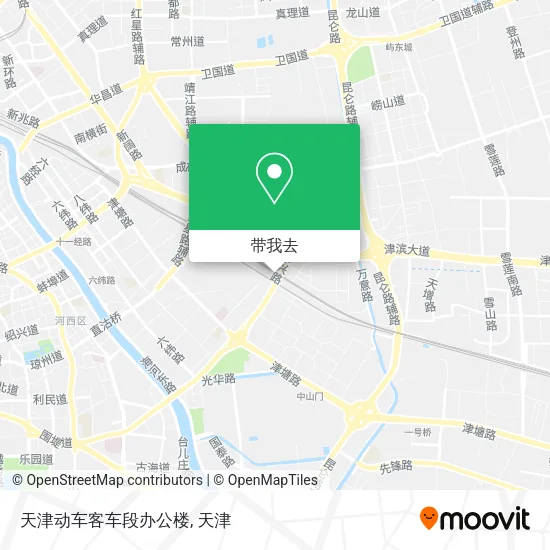 天津动车客车段办公楼地图