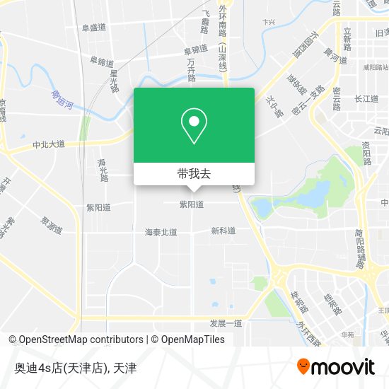 奥迪4s店(天津店)地图