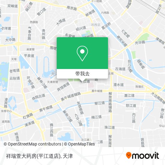 祥瑞萱大药房(平江道店)地图