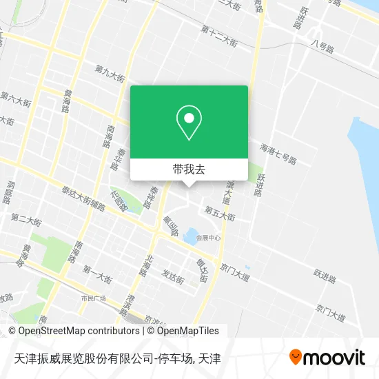 天津振威展览股份有限公司-停车场地图