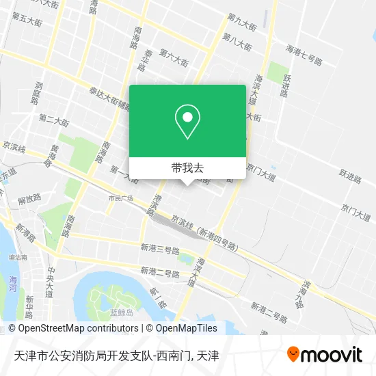 天津市公安消防局开发支队-西南门地图