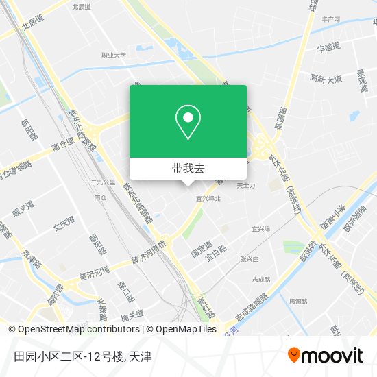 田园小区二区-12号楼地图