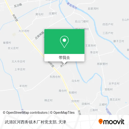 武清区河西务镇木厂村党支部地图