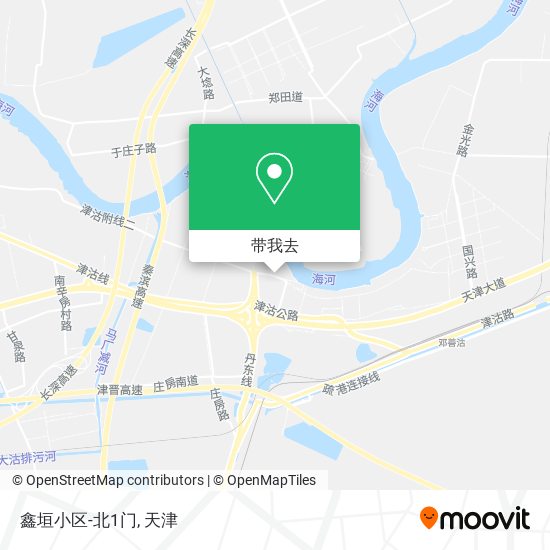 鑫垣小区-北1门地图