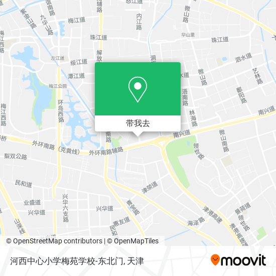 河西中心小学梅苑学校-东北门地图