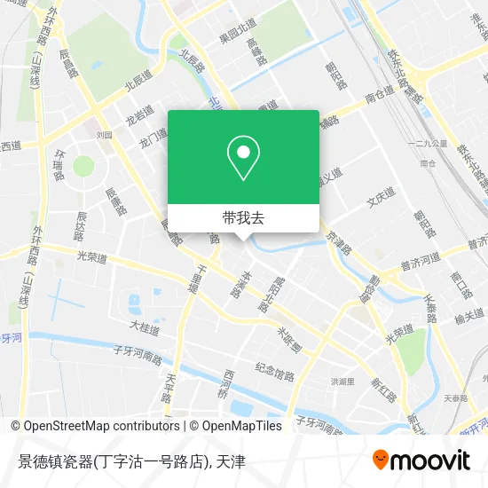 景德镇瓷器(丁字沽一号路店)地图