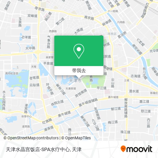 天津水晶宫饭店-SPA水疗中心地图