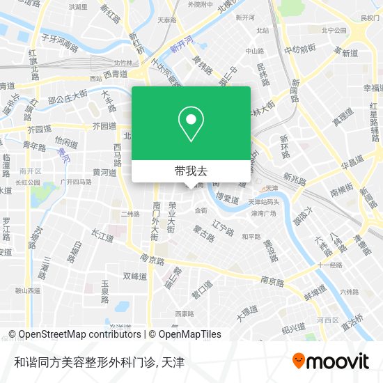 和谐同方美容整形外科门诊地图