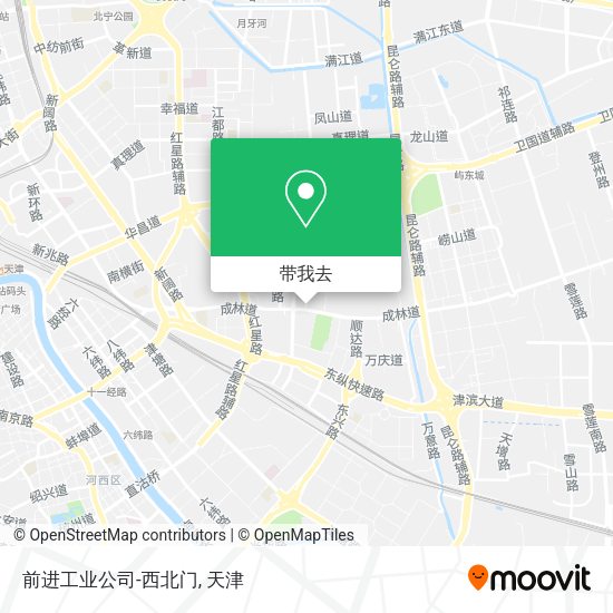 前进工业公司-西北门地图